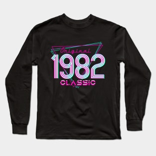 Born In 1982 Throwback Birthday Long Sleeve T-Shirt